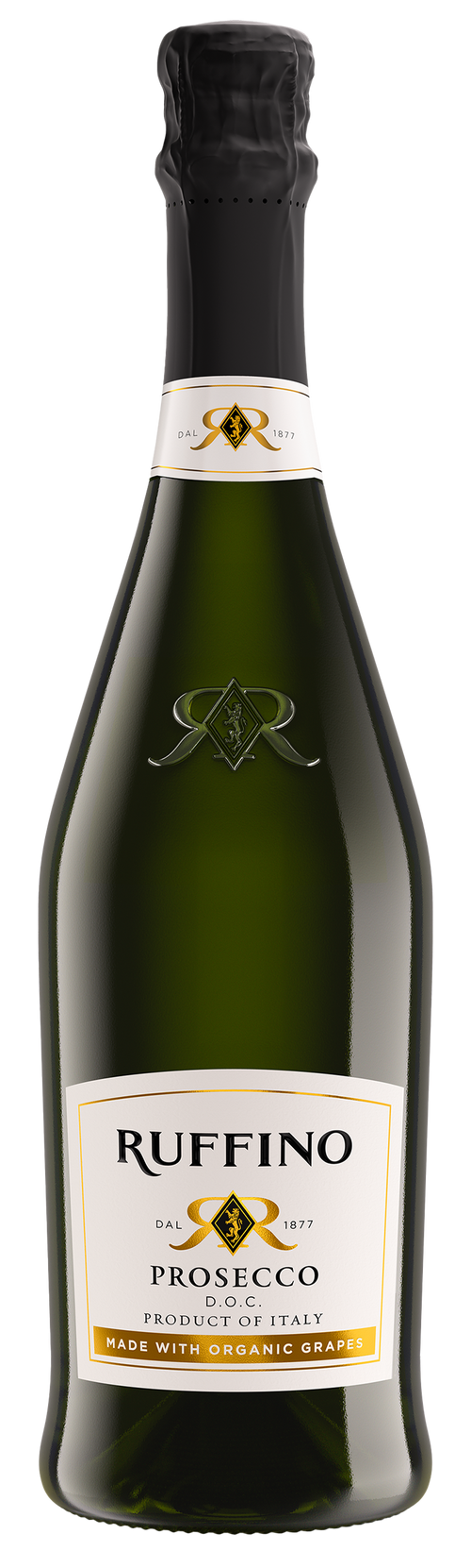 Prosecco made with organic grapes doc